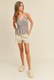 Everyday cotton washed shorts