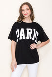 Paris oversized crop top
