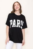 Paris oversized crop top