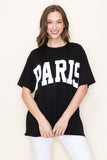 Paris oversized crop top