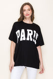 Paris oversized crop top