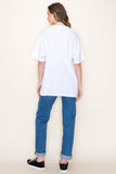 Paris oversized crop top