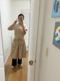 Vintage floral handmade apron