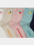 Ribbed Fruit Socks