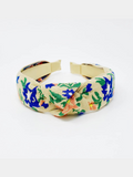 French Floral Embroidered Headband