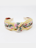 French Floral Embroidered Headband