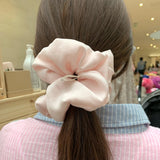 Fluffy print jumbo scrunchie