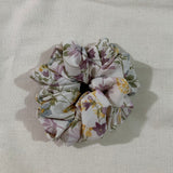Fluffy print jumbo scrunchie