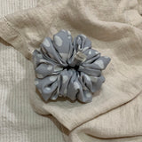 Fluffy print jumbo scrunchie
