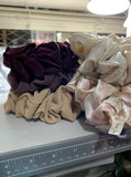Fluffy print jumbo scrunchie