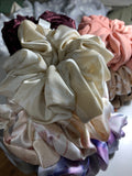 Fluffy print jumbo scrunchie