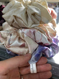 Fluffy print jumbo scrunchie