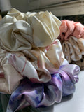 Fluffy print jumbo scrunchie