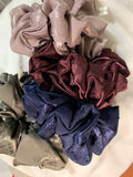 Silky jacquard jumbo scrunchie