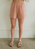Smile Embroidery Shorts