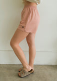 Smile Embroidery Shorts